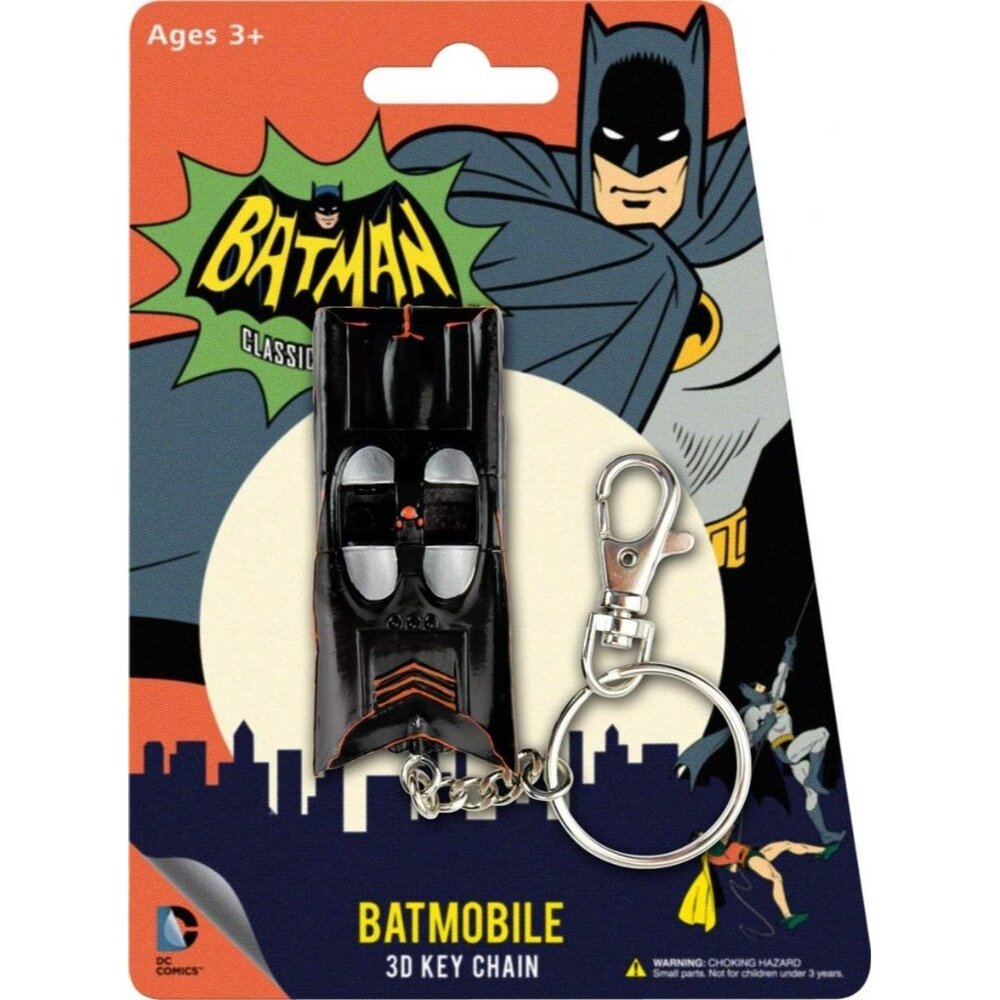 DC Batmobile Animated Classic Hanging Keychain Charm